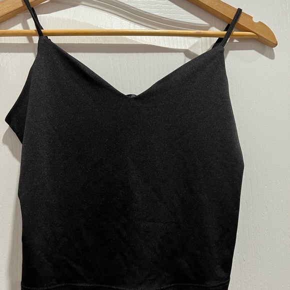 Cropped Black Cami - Picture 1 of 3
